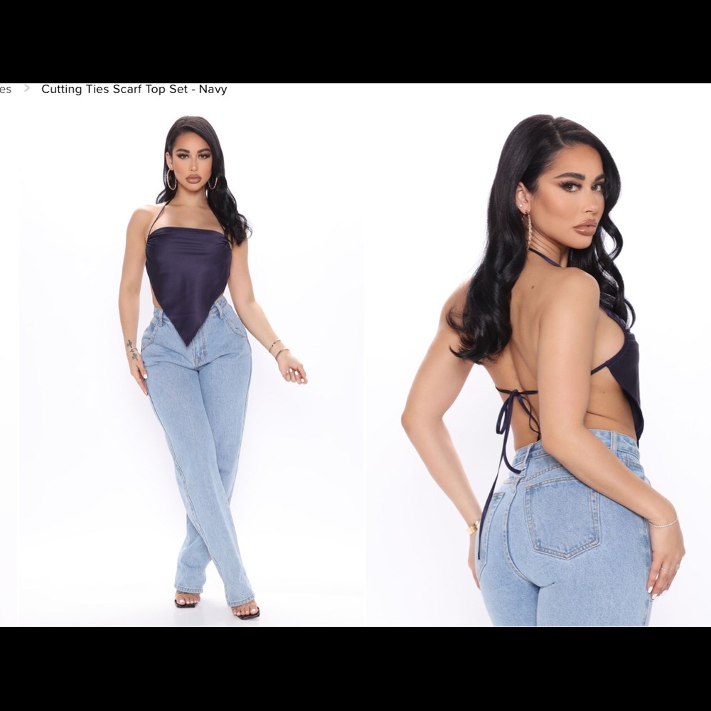 Satin crop top
